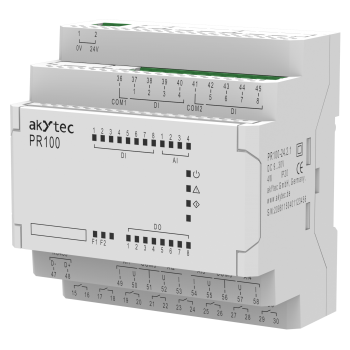 PR100 – kompaktiškas programuojamas loginis valdiklis
